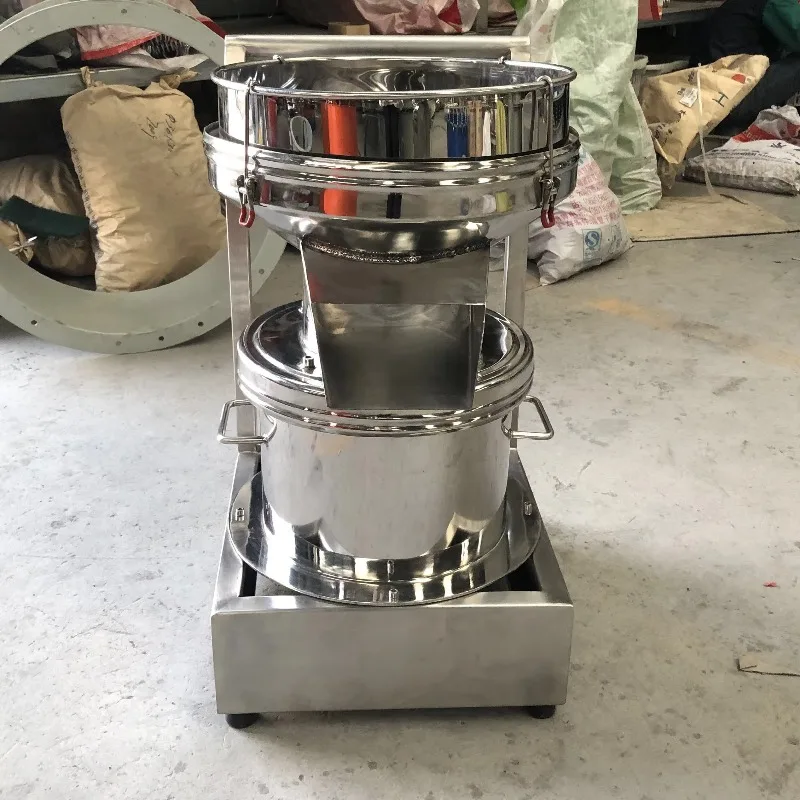 Small Diameter 450mm Vibrating Solid Liquid Separator Filter for Laboratory Industrial Liquid Filtration