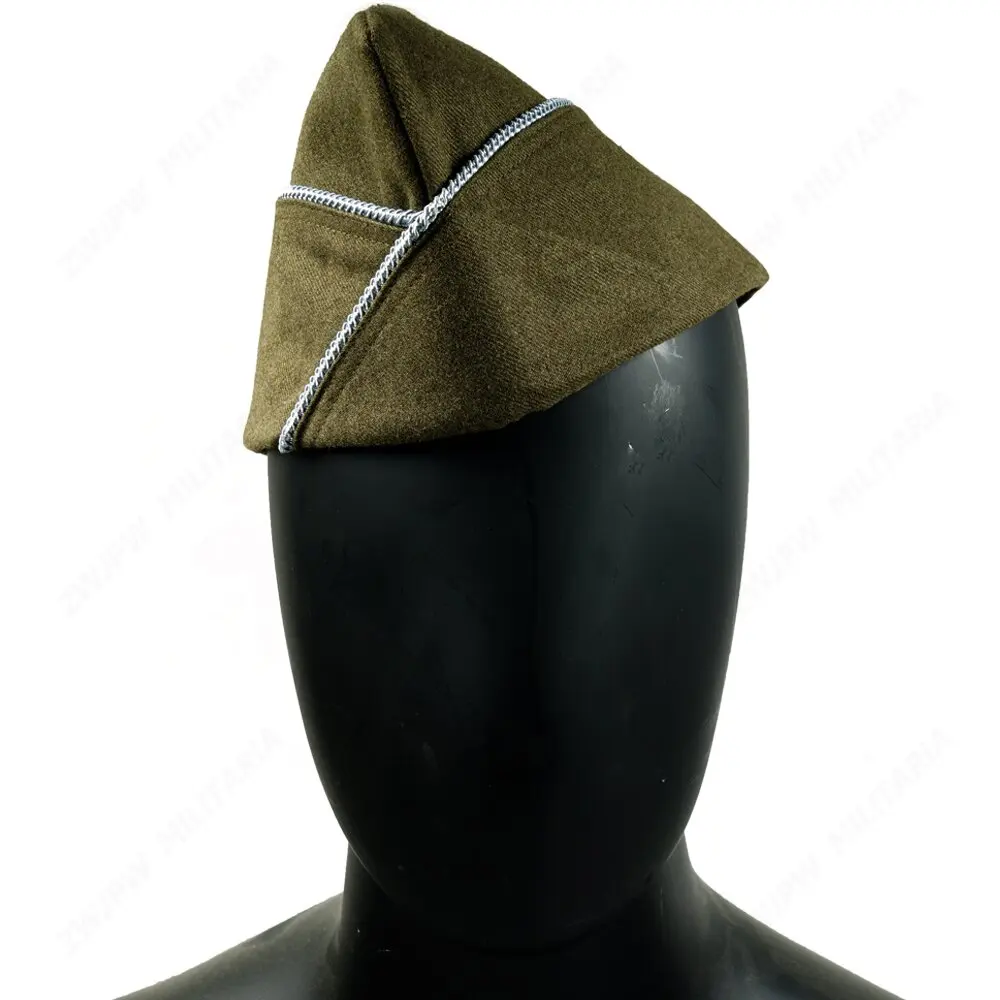 WWII WW2 US AIRBORNE PARATROOPER GREEN WOOL GARRISON CAP HAT AIRBORNE HAT infantry hat-ARMY GREEN US11306