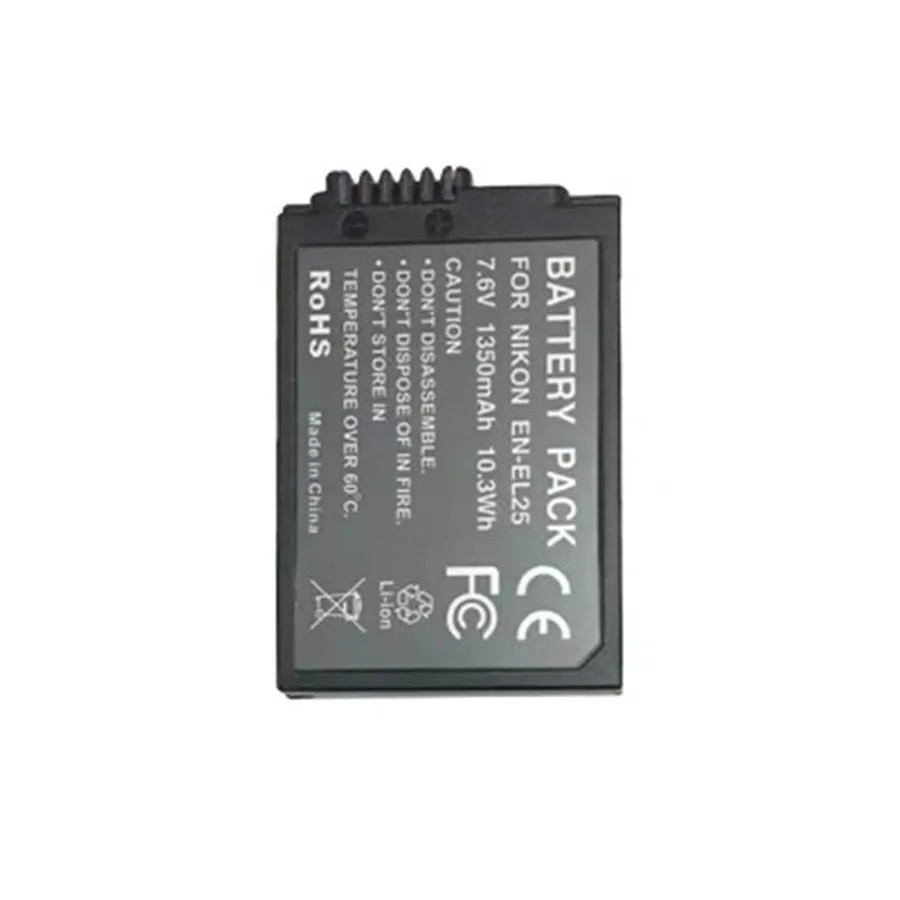 New 7.6V 1120mah EN-EL25 Rechargeable Camera Battery For Nikon Z50 ZFC Camera ENEL25 MH-32 Charger