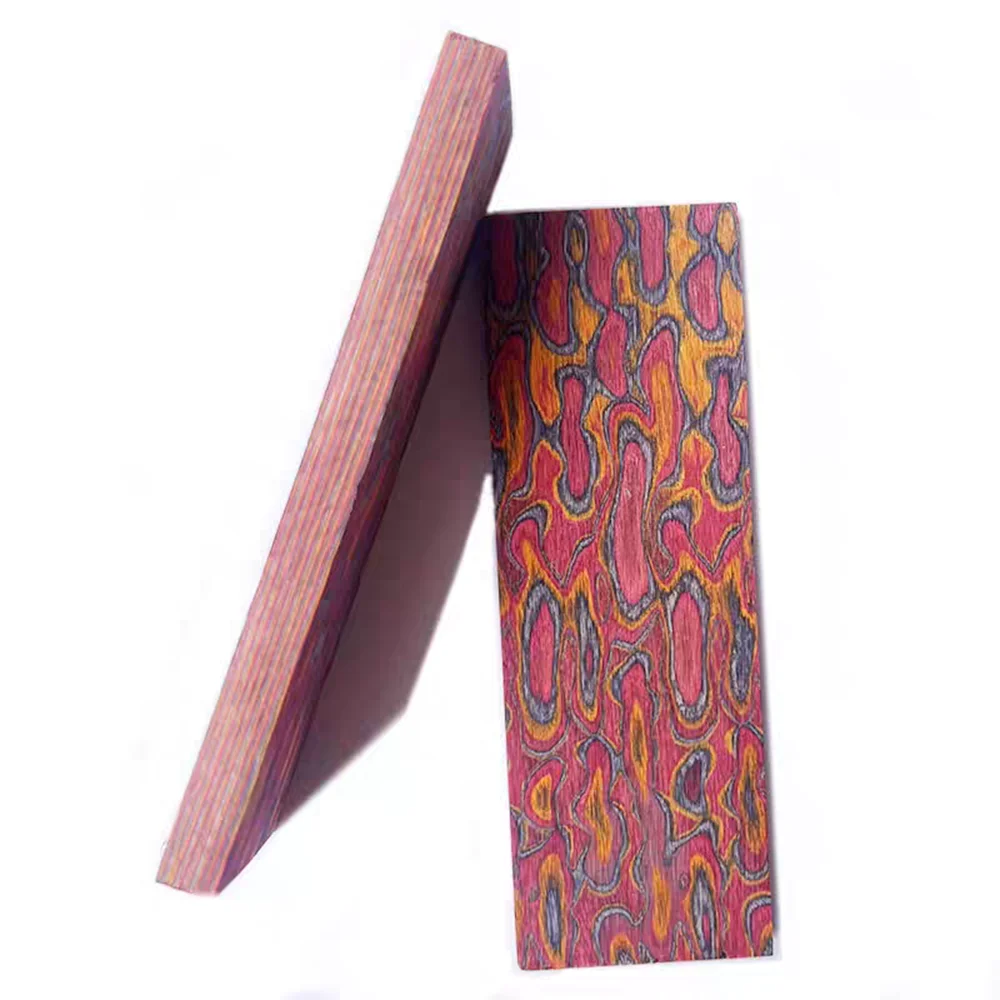 120x40x8mm 3D Color Laminated Wood Blank DIY Knife Handle Patch Scales Wood Material for Bow Grip Knife Making Craft