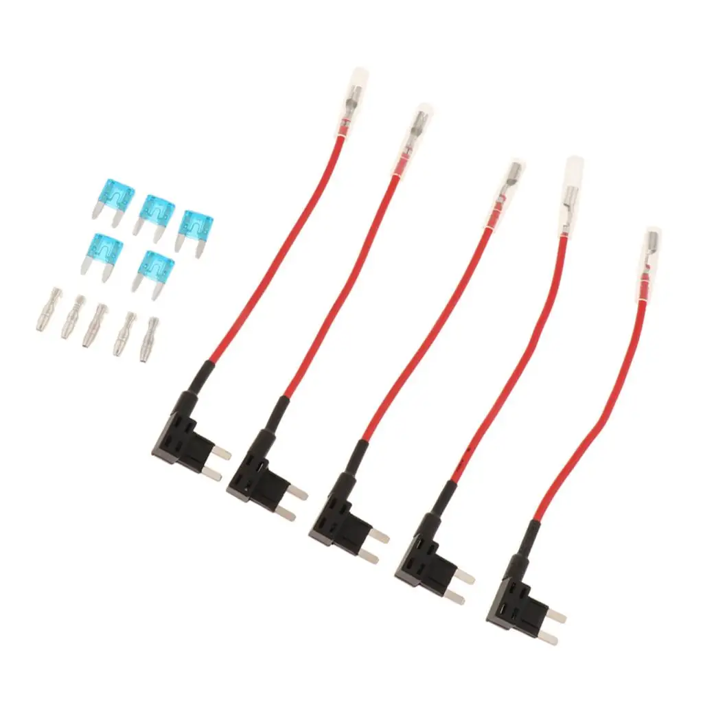 

Universal Add a Circuit Mini ATM APM Fuse Holder Automotive Tap Adapter for Car Audio Video and Electronic Device Integration