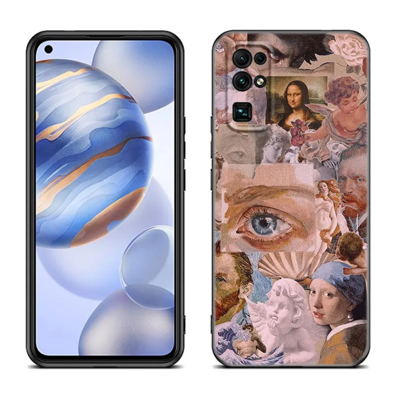 Renaissance art Painting Phone Case For Huawei Honor 60 50 SE 30S Mate 30 20 10 Lite 40 Nova 9 8 Pro Y60 8i 7i 7SE 5T Premium