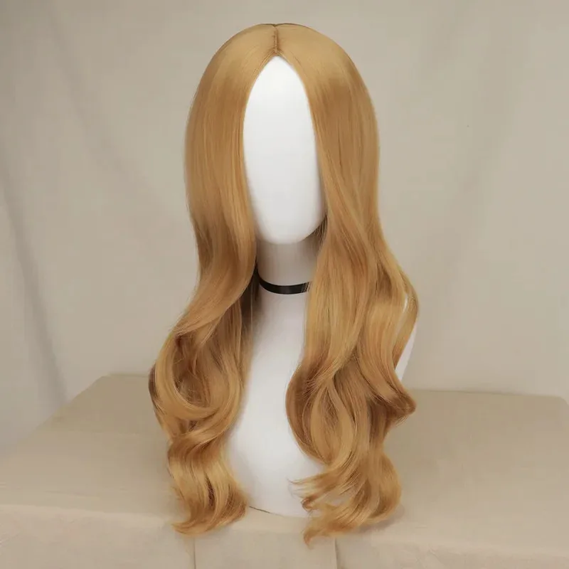 

M3GAN Cosplay Costume Wig AI Robots Megan Long Hair Heat Resistant Synthetic Halloween Role Wig