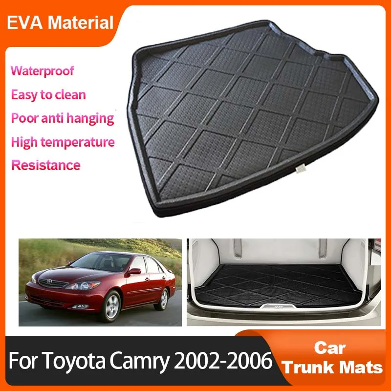 

For Toyota Camry XV30 30 2006 2005 2004 2003 2002 Car Rear Trunk Mats Waterproof Liner Cargo Boot Storage Pad Auto Accessories