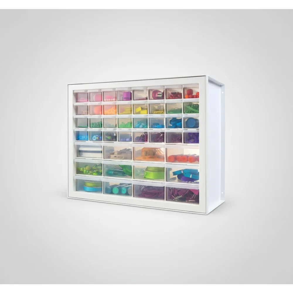 

44-Drawer Small Parts Storage Cabinet, Screw Tool Organizer for Garage Workshop Craft Hobby Business