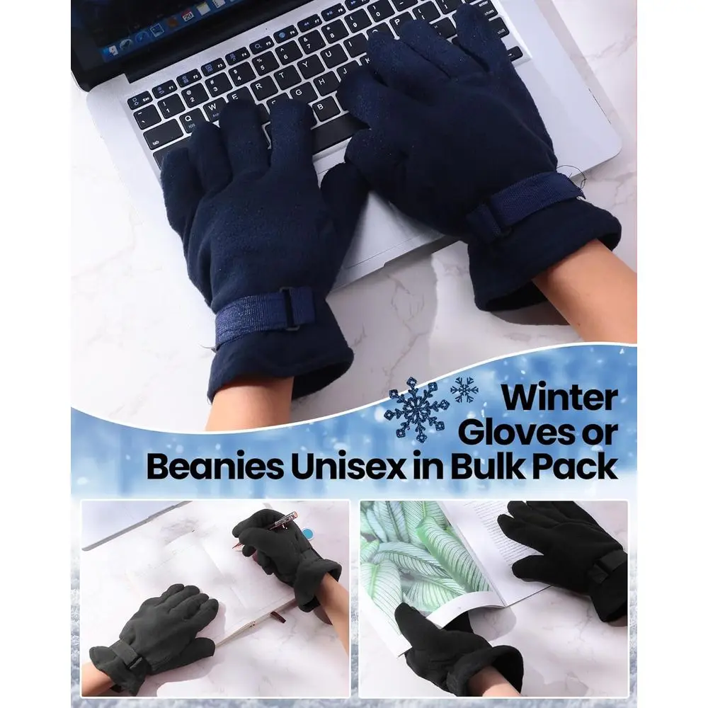 قفازات صوفية للرجال - دافئة وناعمة ومريحة للرياضات الشتوية والقيادة في الطقس البارد #3