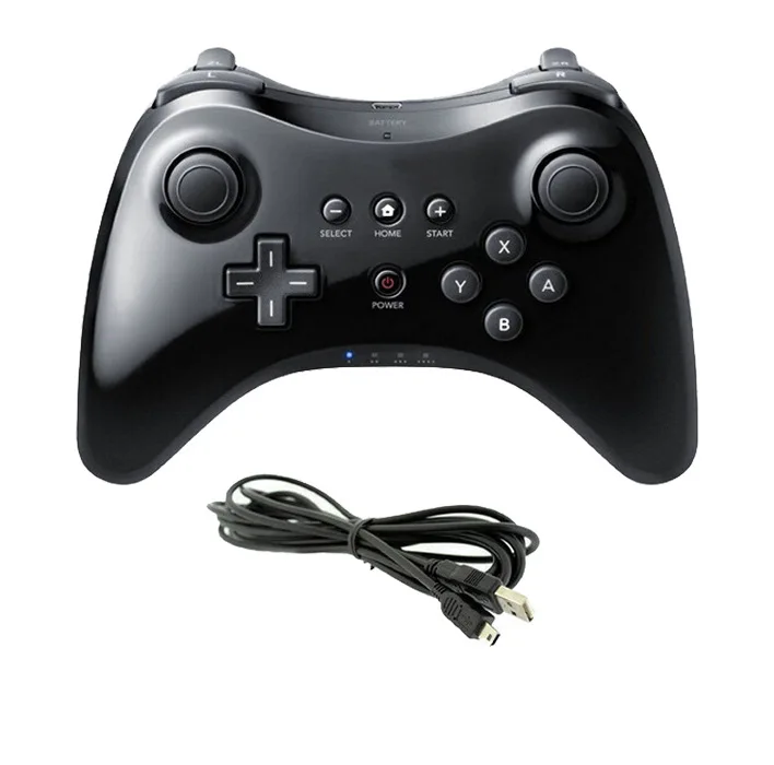 Mando inalámbrico BT clásico para Wii U Pro, Joystick para videojuegos