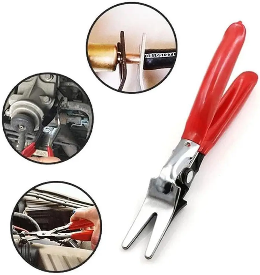 Automobile Tubing Oil Pipe Separation Clamp Joint Tightening Pliers Fuel Filters Hose Tube Buckle Removal Tools Car Pipe Tool