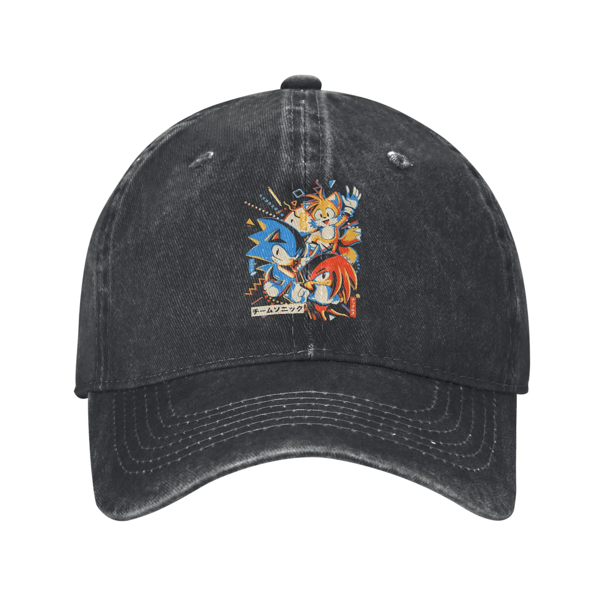 Shadow The Hedgehogs Baseball Caps Vintage Distressed Denim  Snapback Hat Men Women Summer Unstructured Soft Hats Cap