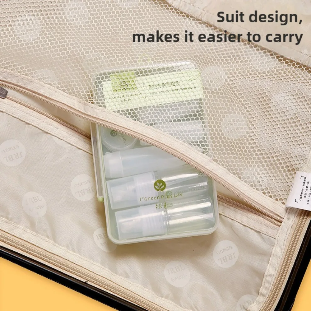 10/11PCS Travel Cosmetic Dispenser Bottle Set Refillable Spray Bottles Lotion Shampoo Squeeze Tube Cream Jar Cosmetic Containers