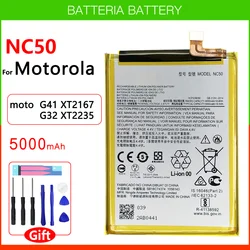 Originele Echte NC50 Vervangende Batterij Voor Motorola MOTO G41 XT2167 G32 XT2235 NC50 Mobiele Mobiele Telefoon Batteria + gratis Tools