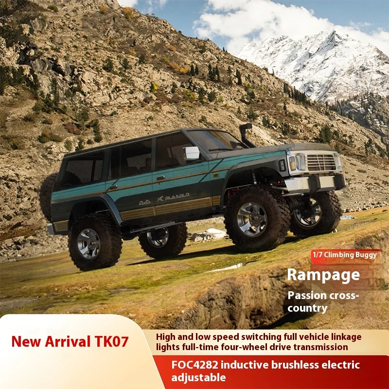 

New Tk07 1:7 Remote Control Electric 4wd Climbing Car Double-Speed Differential Lock Climbing Off-Road Vehicle Rc Model Car