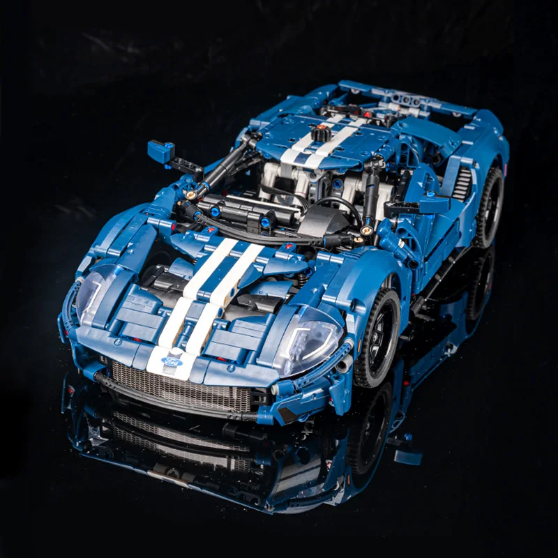 1466PCS Technical Blue 2022 Ford GT Sport Car Building Blocks 42154 MOC Assemble Bricks Vehicle Toys Gift For Children Kids