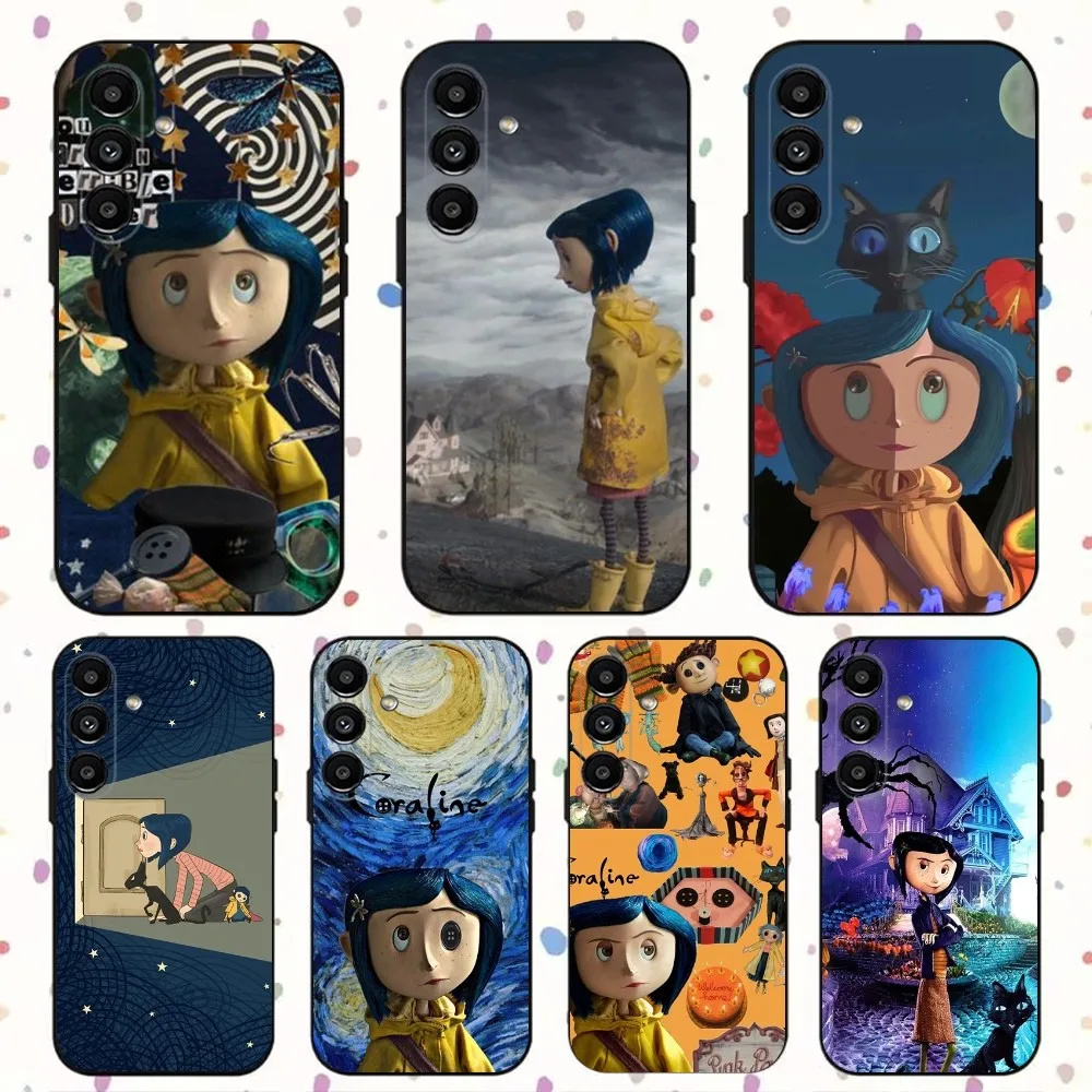 C-Coraline And The Magic Door Phone Case For Samsung S24,S21,S22,S23,S30,Ultra,S20,Plus,Fe,Lite,Note,10,9,5G Black Soft Cover