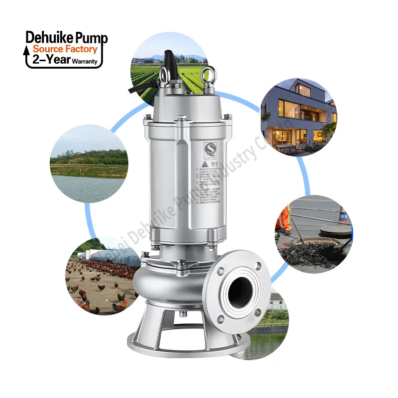

Free Standing Water Pump 40hp Submersible Dirty Sewage Pump For Wastewater