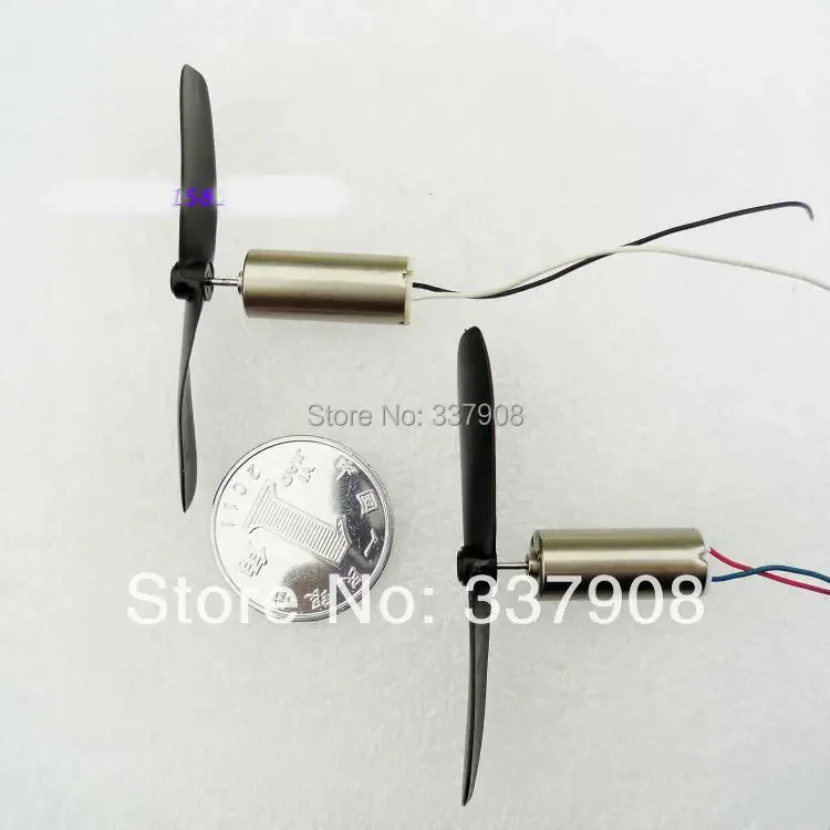 리모컨 항공기용 고자성 코어리스 모터, 프로펠러, 쿼드콥터 테일 모터, 4.2V, 55000RPM, 7*16mm, 로트당 2 쌍