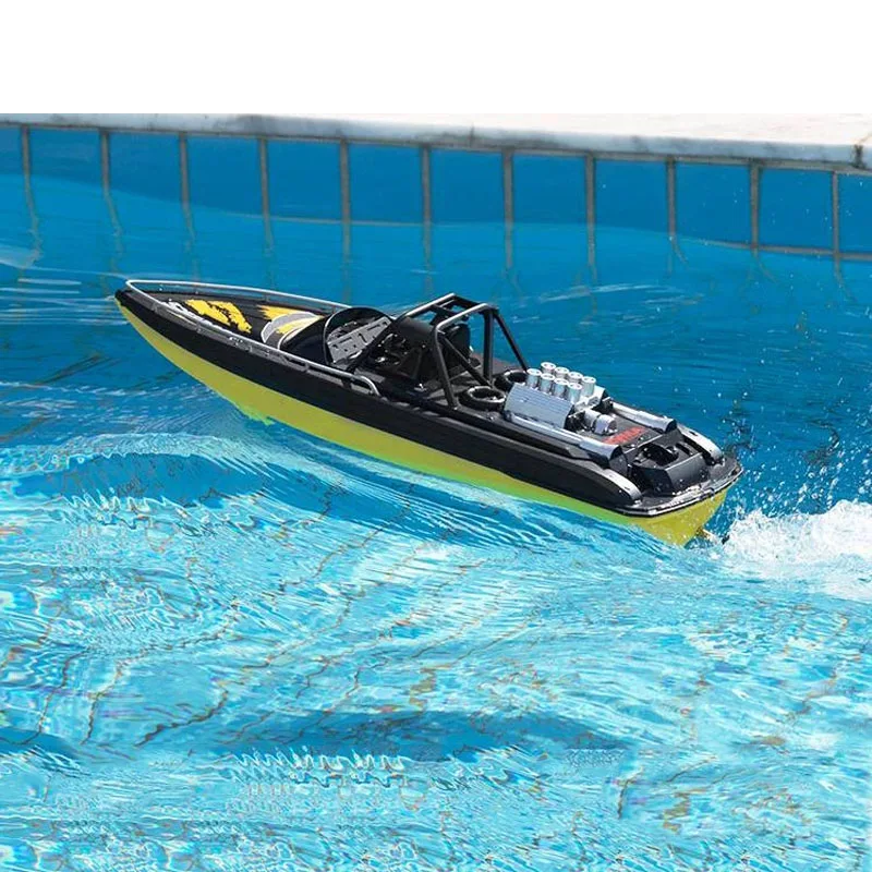 RC Speedboat Electric Toy Model Large Size Ship Model Remote Control Model Finished Gift Large Power Racing Boat