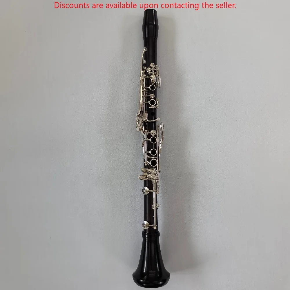

Ebony Wood Material Thick Silver Plated Keys New Design Professional Bb Clarinet
