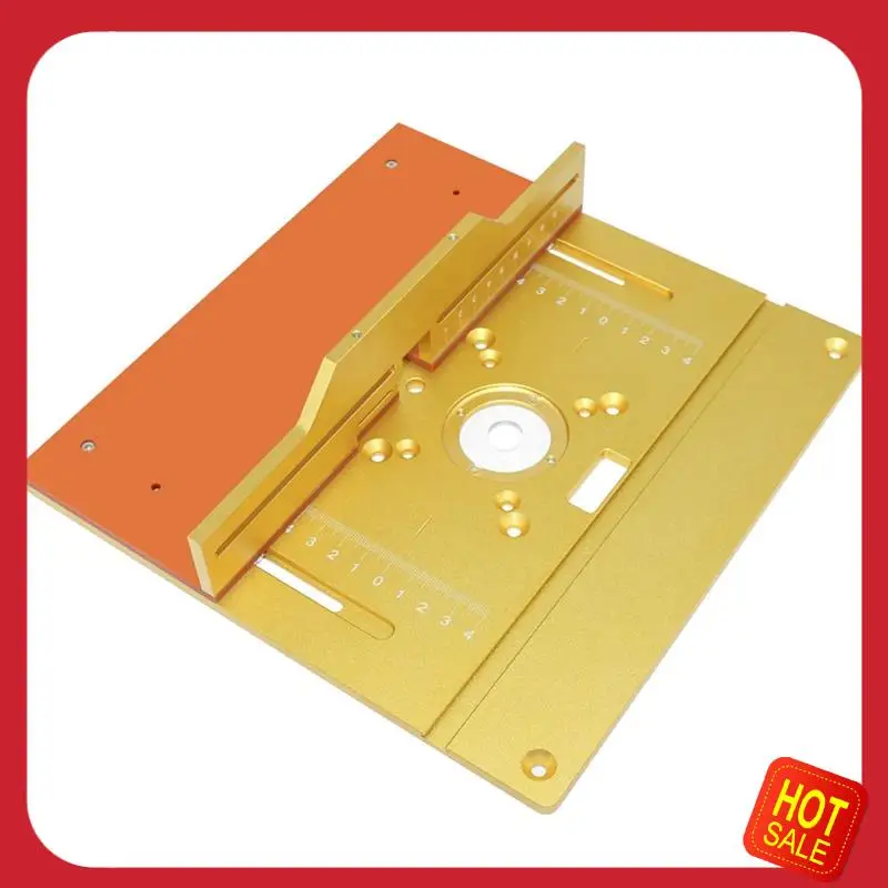

Router Table Insert Plate Tenon Flip Chip Woodworking Tool Set With Push Plate Tenoning Fence For Router Table- Set A
