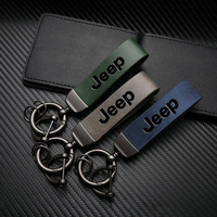 Car Hot Stamping Badge Keychain Zinc Alloy Keyring Accessories For Jeep Renegade Compass Grand Cherokee Wrangler jk Gladiator