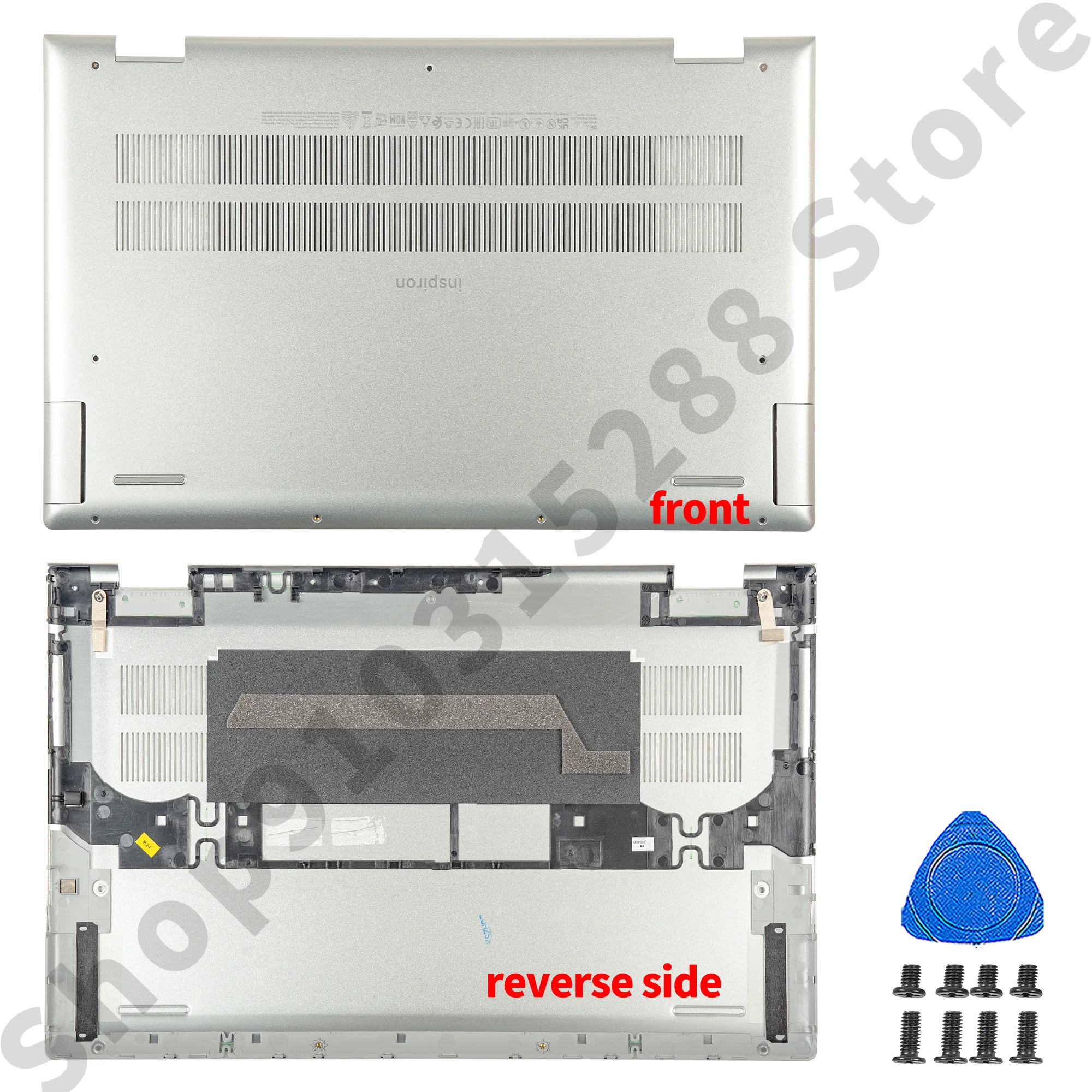 Imagem -04 - Habitação para Inspiron 15 Plus Metal Lcd Tampa Traseira 007dy0 Moldura 0g2nct Palmrest Reparo de Dobradiças Inferiores 7510 Case