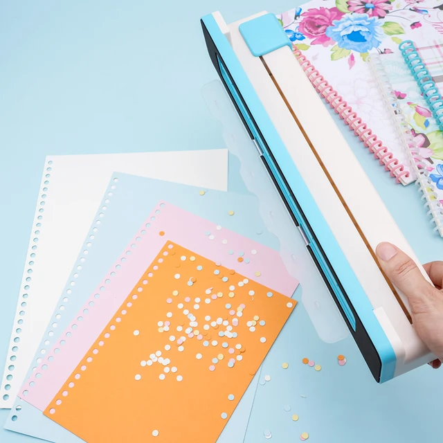 30 Hole Punch Binding Machine, Hand Push Loose Leaf Hole Punch, A4 A5 A6 A7 B5 B6 B7 Book Binder Notebook Coil Spiral Binding 4 30-Hole Manual Punch Binding Machine – Loose-Leaf Hole Punch for A4, A5, A6, A7, B5, B6, B7 Notebooks – view 4