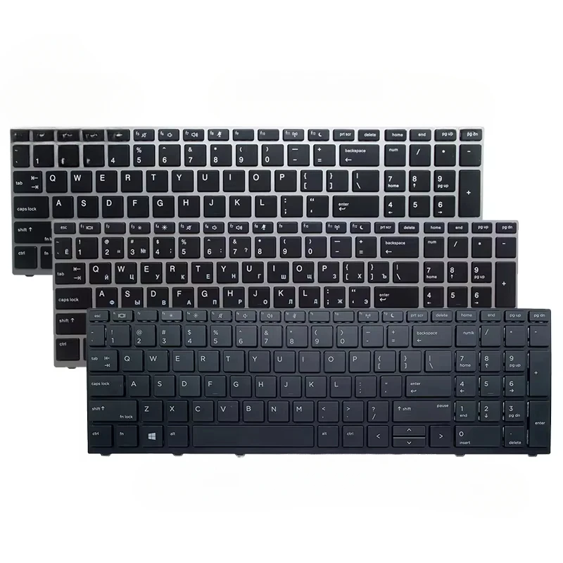 Hc eua/reino unido/ru/sp/fr inglês/russo/espanhol/francês novo teclado de laptop para hp probook 450 g5 455 g5 650 g4 650 g5 470 g5