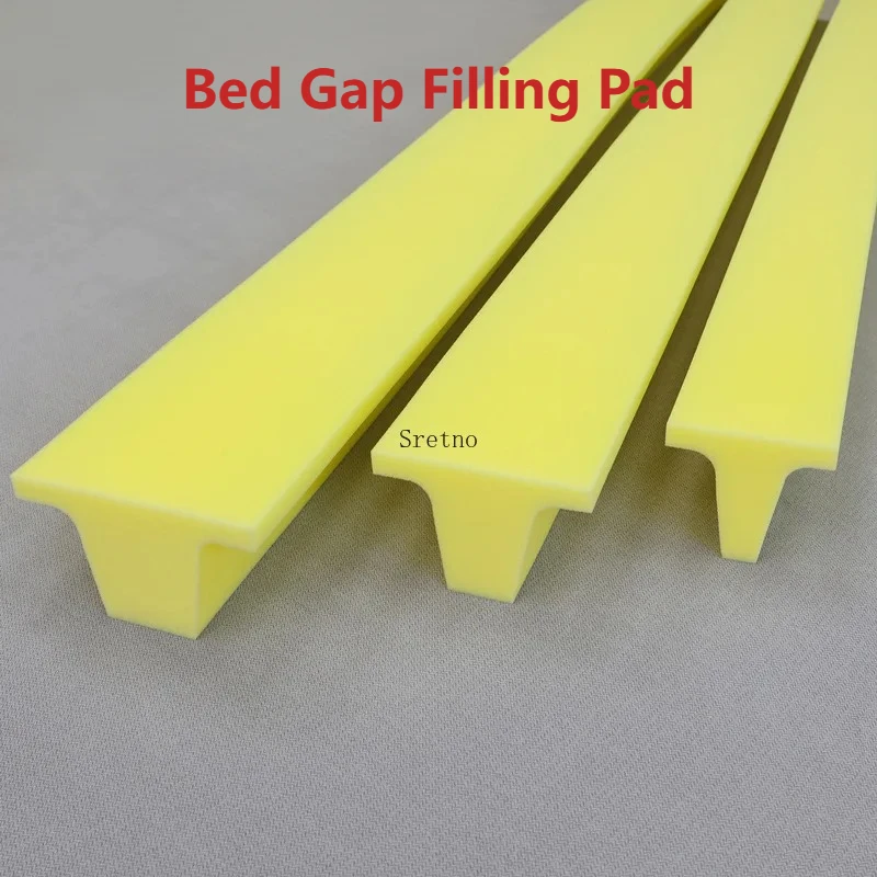 Custom L/T-Shaped High-Density Bed Gap Filler 70H Foam Strip for Headboard, Side，Tail Splicing Seams Prevents Items From Falling