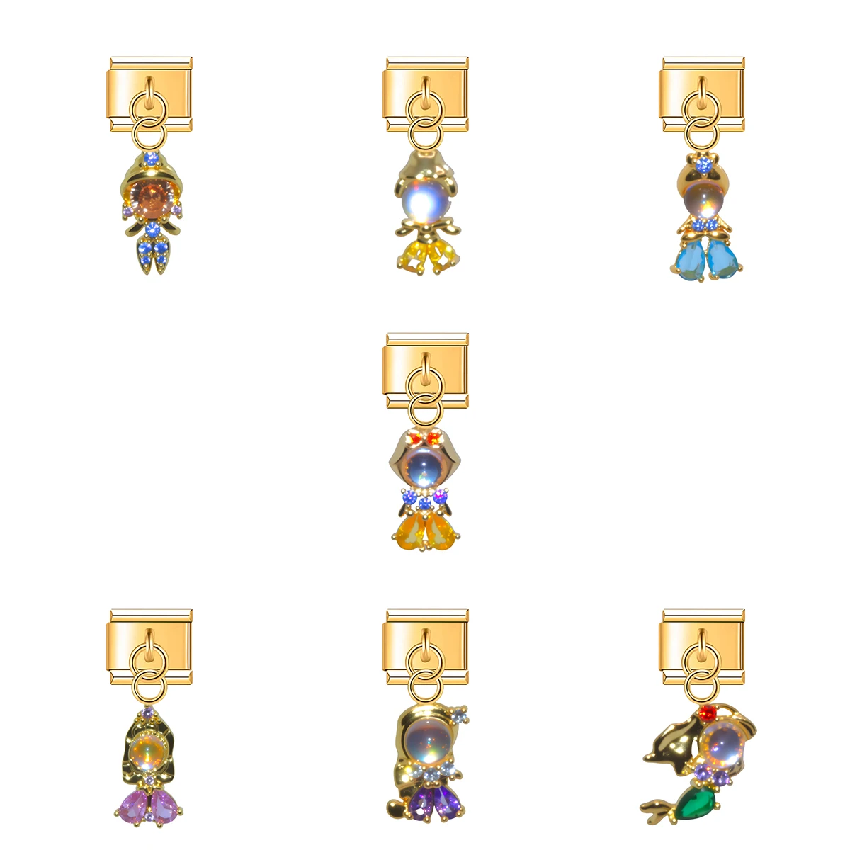 Italian Charm Store Italian Charm Bracelet 9mm Diy Princess Pendant Series