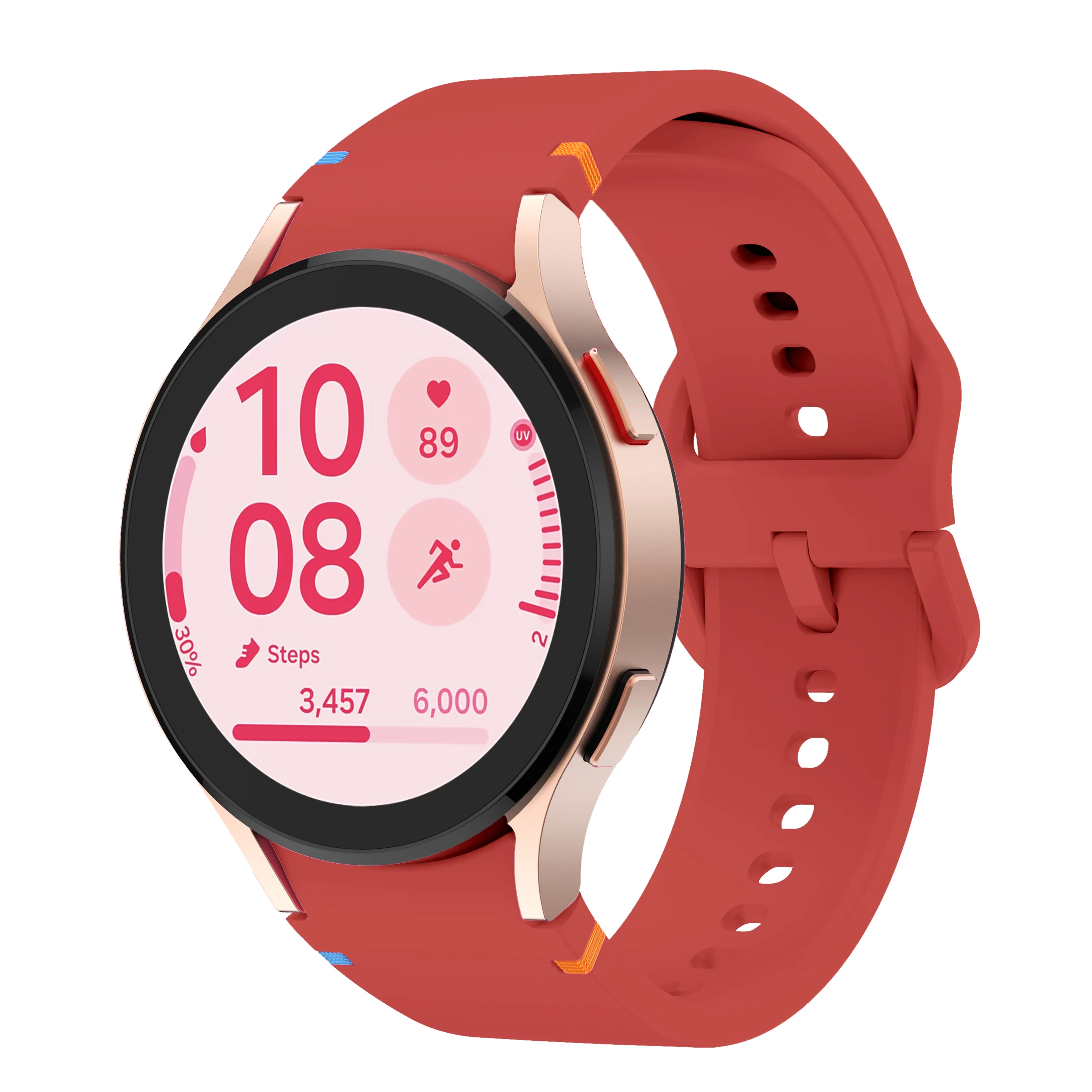 Cinturino piatto cucito per Samsung Galaxy watch FE/ Samsung Galaxy watch 7 cinturino sportivo di ricambio per Samsung Galaxy watch 6/5/4