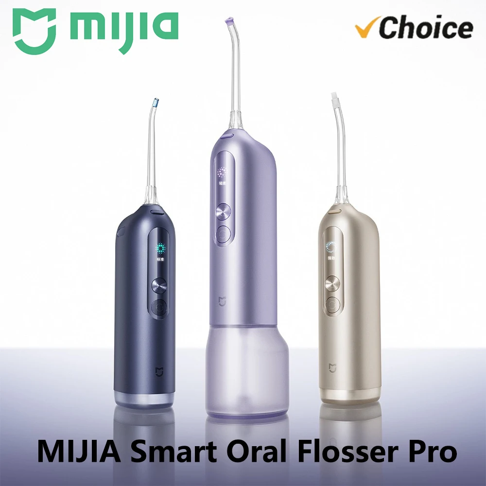 MIJIA Smart Oral Flosser Pro,Lntegrated Built-in Water Tank,IPX8,Smart Large Color Screen,Lightweight And Portable,*CN Version*