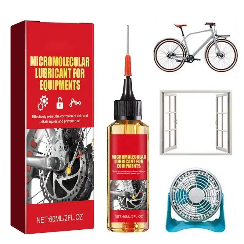 

Óleo lubrificante impermeável industrial para correntes de bicicleta, lubrificante protetor, penetração rápida, 60ml