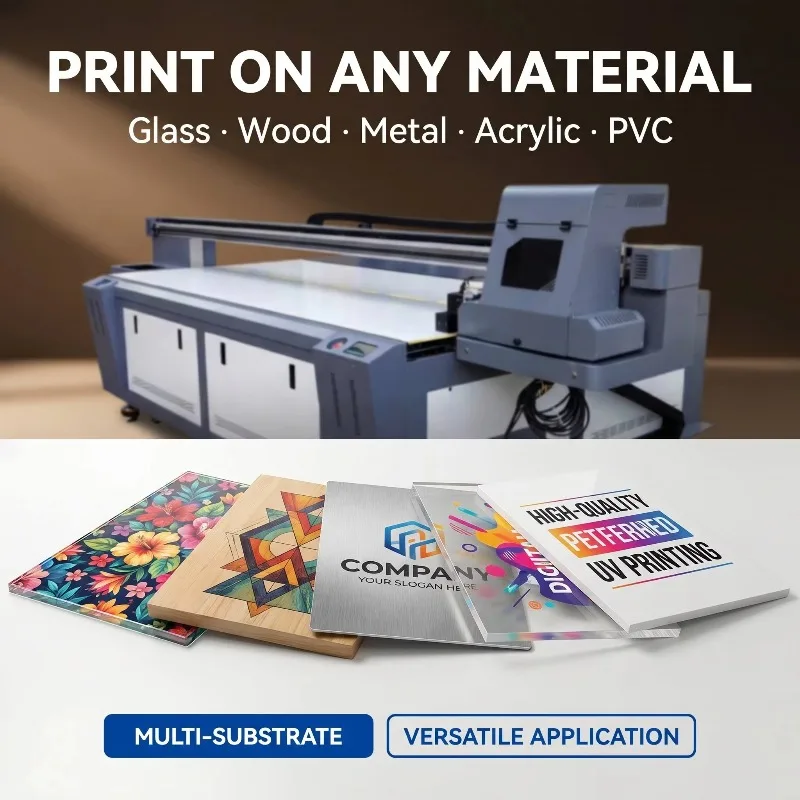 Customized 1613 Large Format UV Flatbed Printer 1600x1300mm Multi Printhead Ricoh XP600 I3200 G6 Rotary Cylinder Printing Factor
