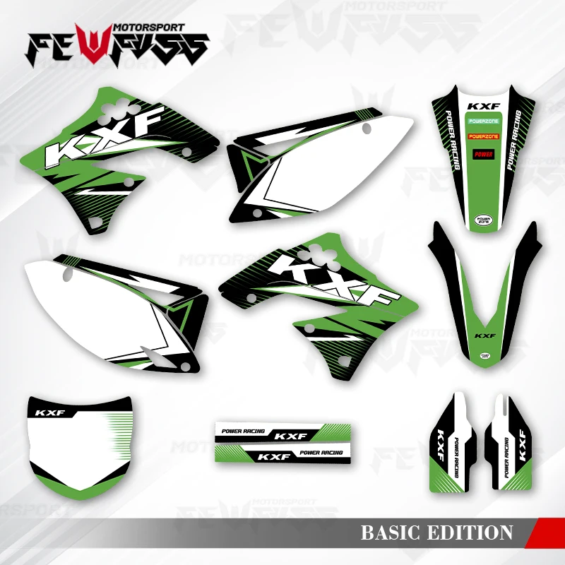 

Fewfuss графические наклейки наклейки для мотоцикла на заказ для kawasaki KXF250 2009 2010 2011 2012 KX250F 002