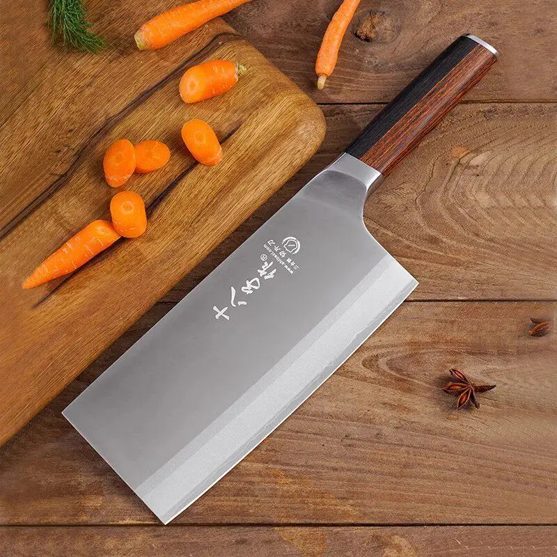 SHIBAZI Triple‑Layer Composite Steel Slicing Knife, Household Kitchen Knife, Sharp And Durable Commercial Cutting Dual-use Knife