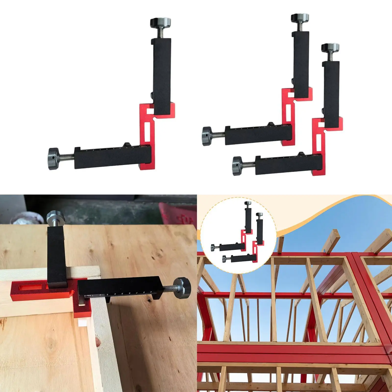 G Clamp with 90 Degree Angle Fixer for Window Construction Calibration Tool G Clamp with 90 Degree Angle Fixer for Window Construction Calibration Tool