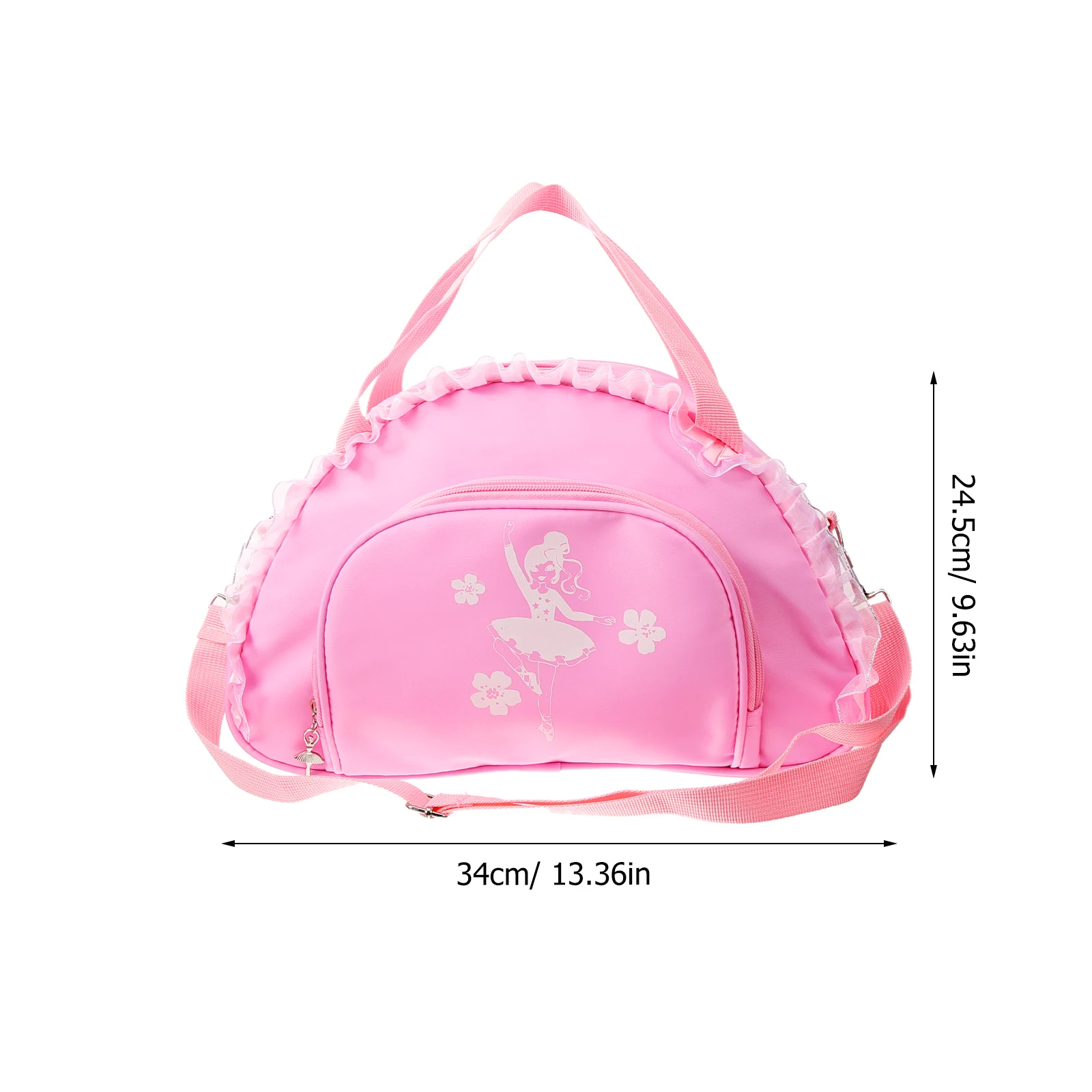 Portable Ballet Bag for Girls Fashionable Dance Multiple Carrying Options Separate Shoe Pocket Ideal for Dance Class