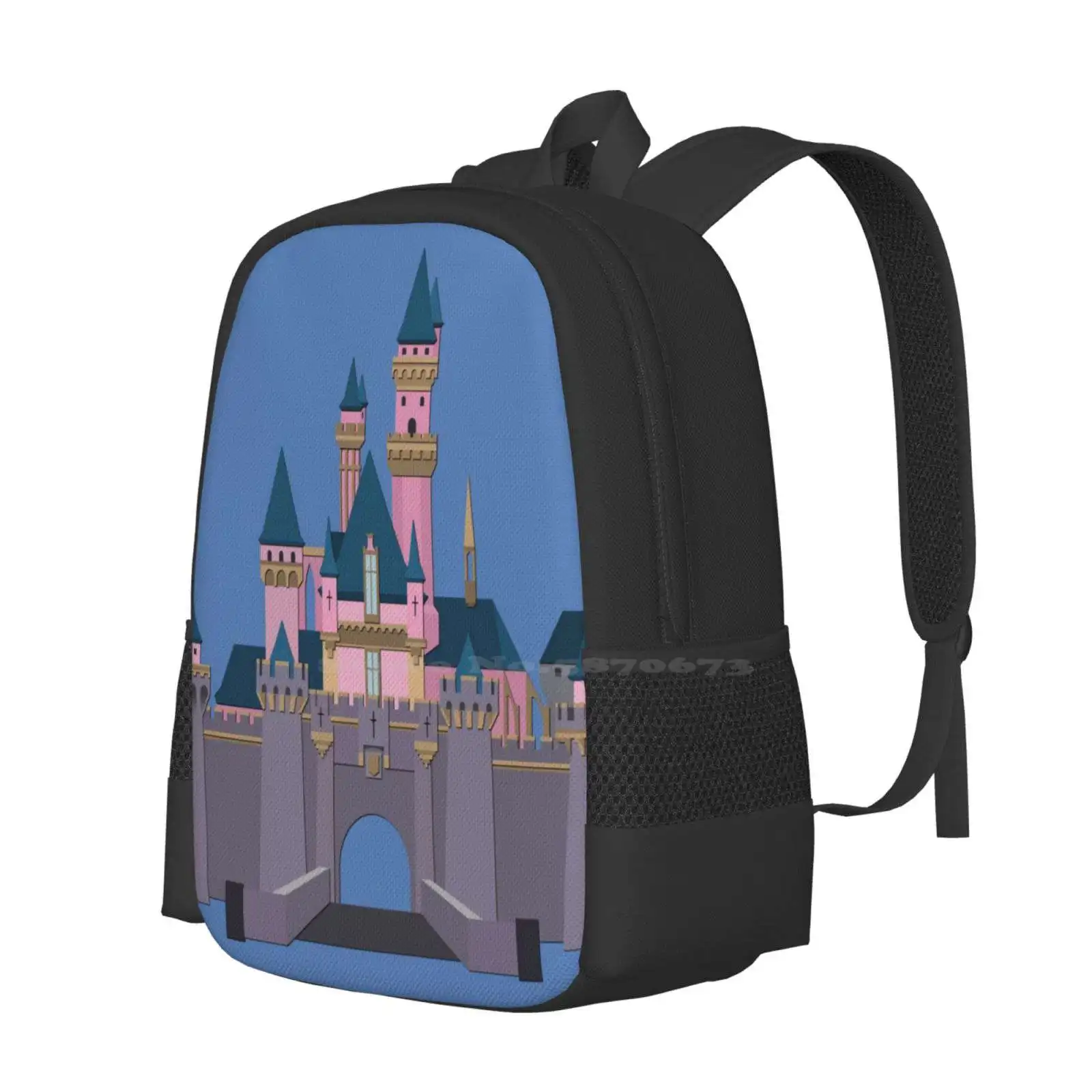 Sleeping Beauty Castle ( 1955 ) Hot Sale Backpack Fashion Bags Attraction Castle Sleeping Beauty Fantasyland Walkthrough