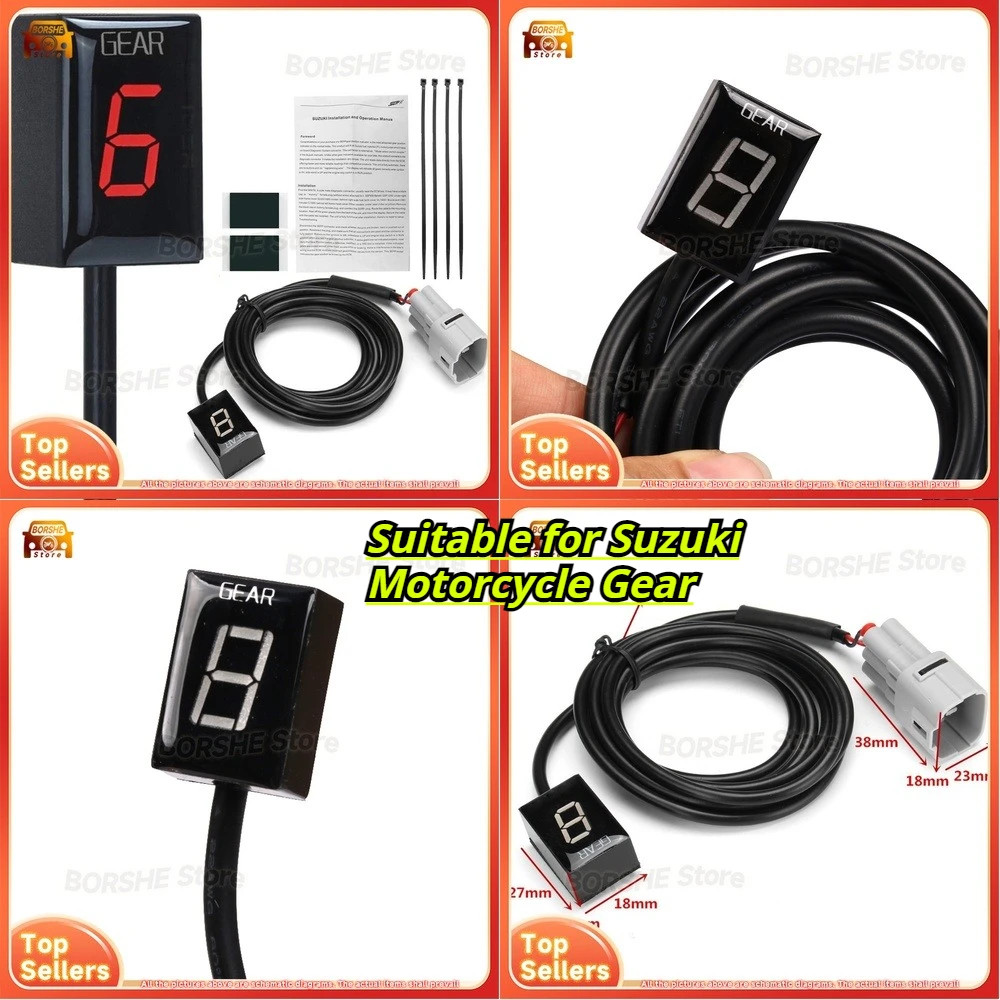 

Suitable for Suzuki Motorcycle Gear Position Indicator Dashboard Display Speedometer Compatible with Bike Transmission