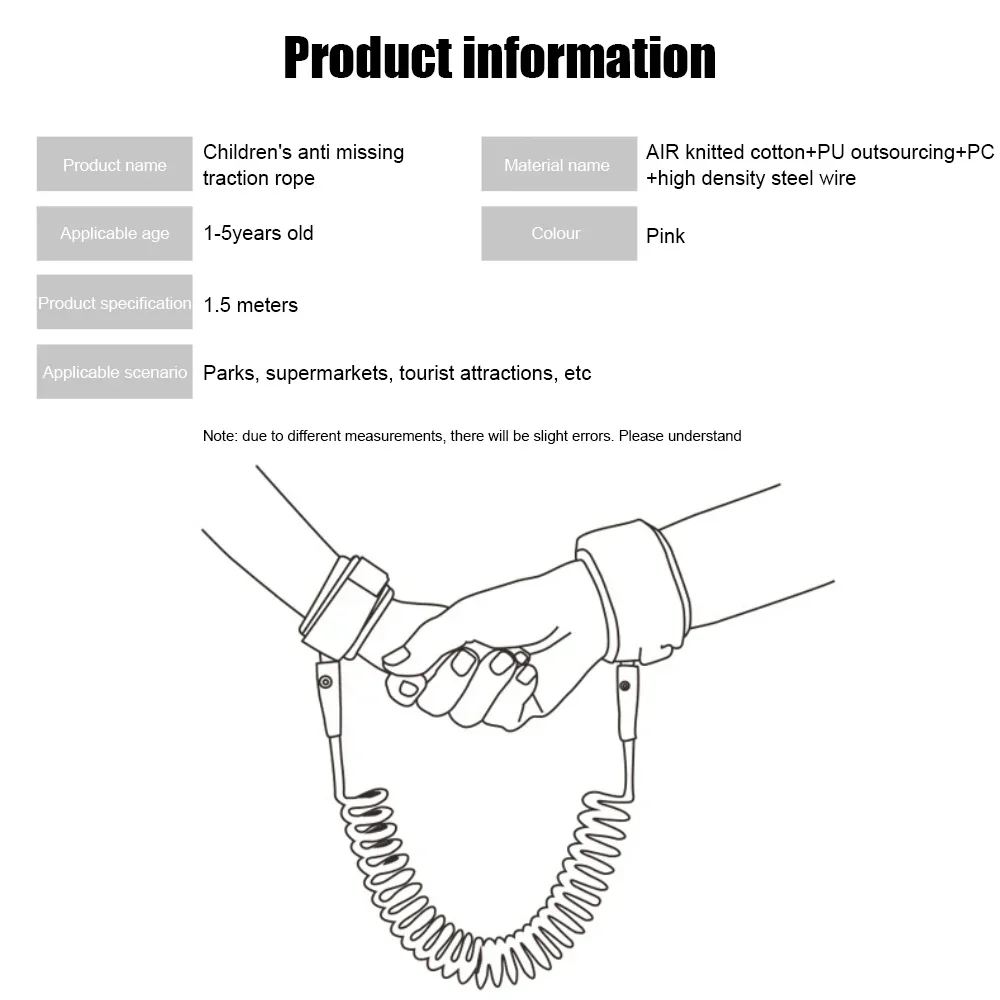 Anti-Verlust-Handgelenkband für Kinder, Leine, Rucksack, Baby-Sicherheitsgurt, Seil, modisches Armband, weiches Kinder-Wanderer-Kleinkind-Armband – Detail 29