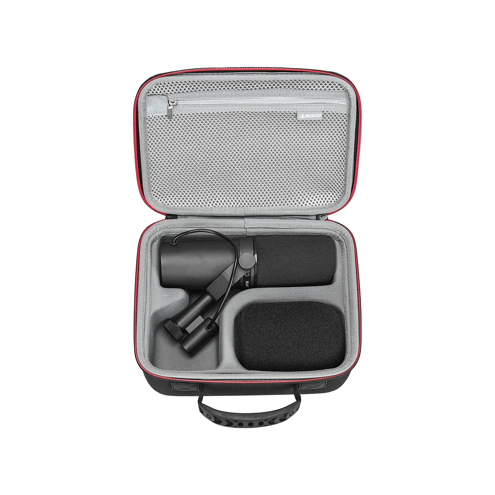 

Storage Case for Shure SM7B Vocal Dynamic Microphone & MV7/MV7X USB Podcast Microphone,Shockproof Sealed Travel Case Accessories