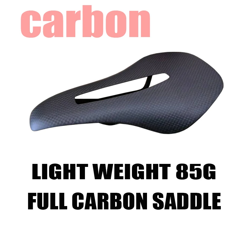 

NEW 3K Ultralight Full Carbon Fiber Bicycle Saddle Road/MTB Bike Carbon Saddle Seat 235*140mm Matte bicycle parts