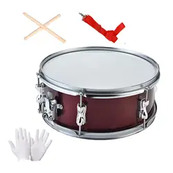 13inch Snare Drum Portable with Drumsticks Lightweight Percussion Instrument for Beginners Teens Children