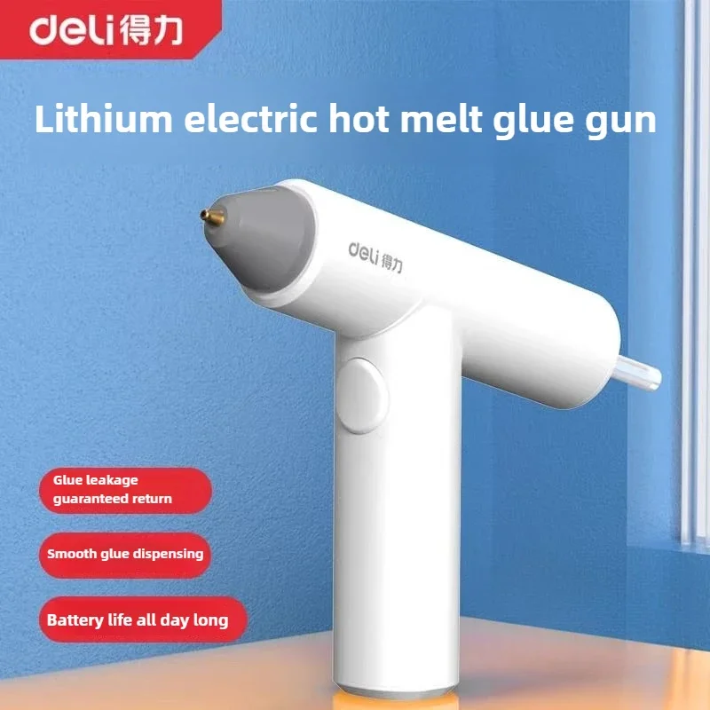 

Deli Wired Hot Melt Glue Gun, Charging Household, Children's Handmade DIY Repair Tool, Glue Stick, AC Plug in Electric Tools 7mm