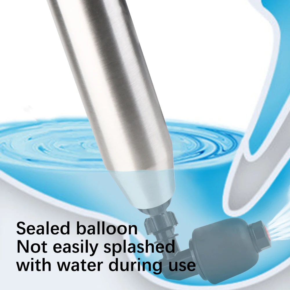 Toilet Clogged Unclogging Device Bath Toilets Bathroom Shower Sink Bathtub High Pressure Drain Plunger Dredge Clog Pipe Plunger