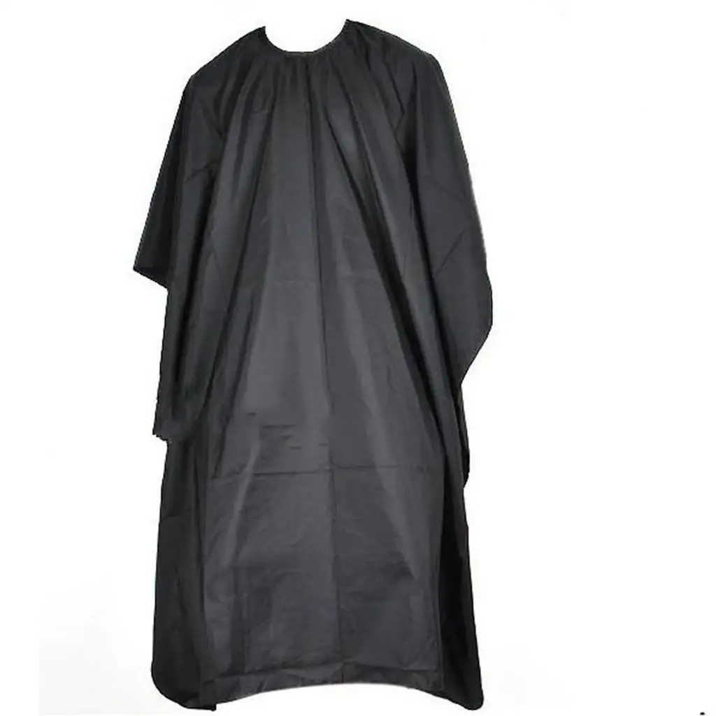 

Professional Barber Cape, Hair Cutting Salon Gown Hairdressing Apron, for Home Use and Salon, Men and Women, Black, 140 x 95cm