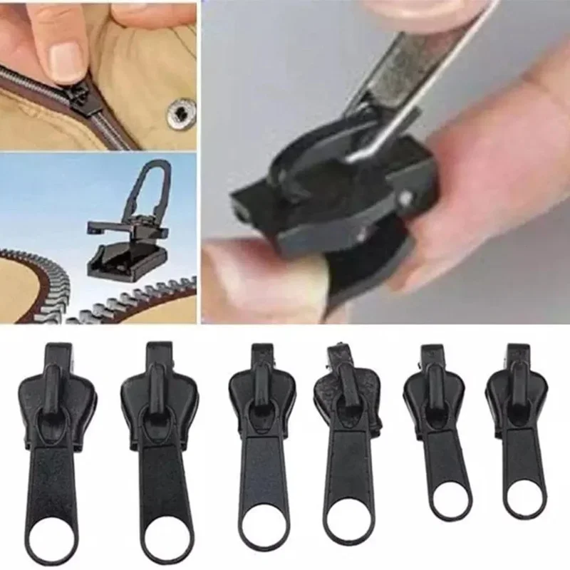 Universal Instant Fix Zipper Repair Kit para Roupas e Bolsas, Slider De Costura, Saco De Roupas, Zíperes, Acessórios De Ferramenta