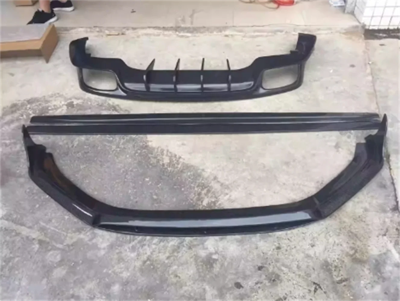 

Car surround front rear lip spoiler Body protection for 17-20 Porsche Paramera 971