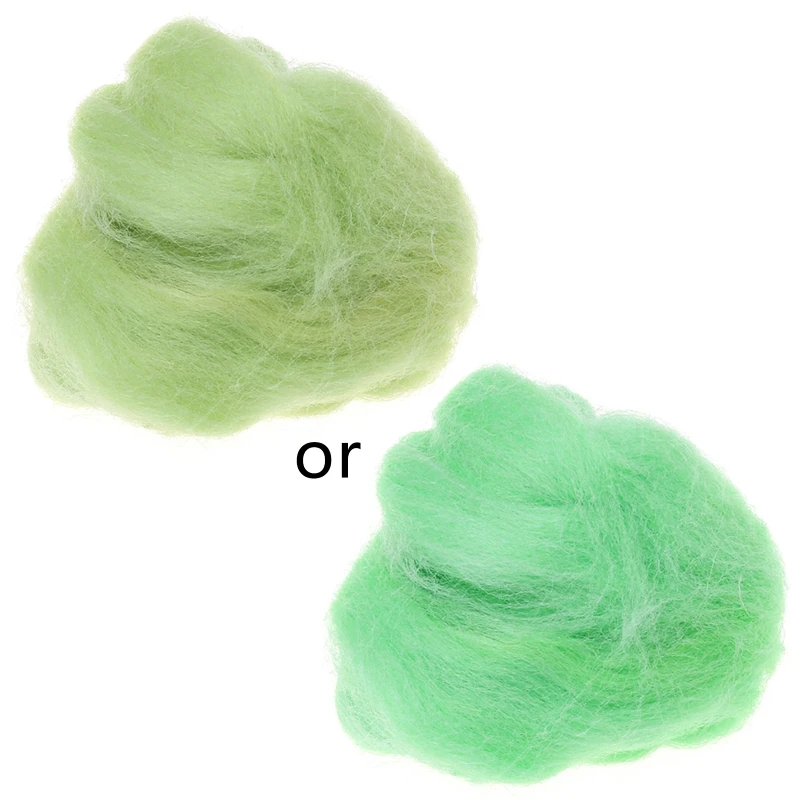 Wool Spinning Felting Fiber 10g Needle Punching Sewing Woven Supplies