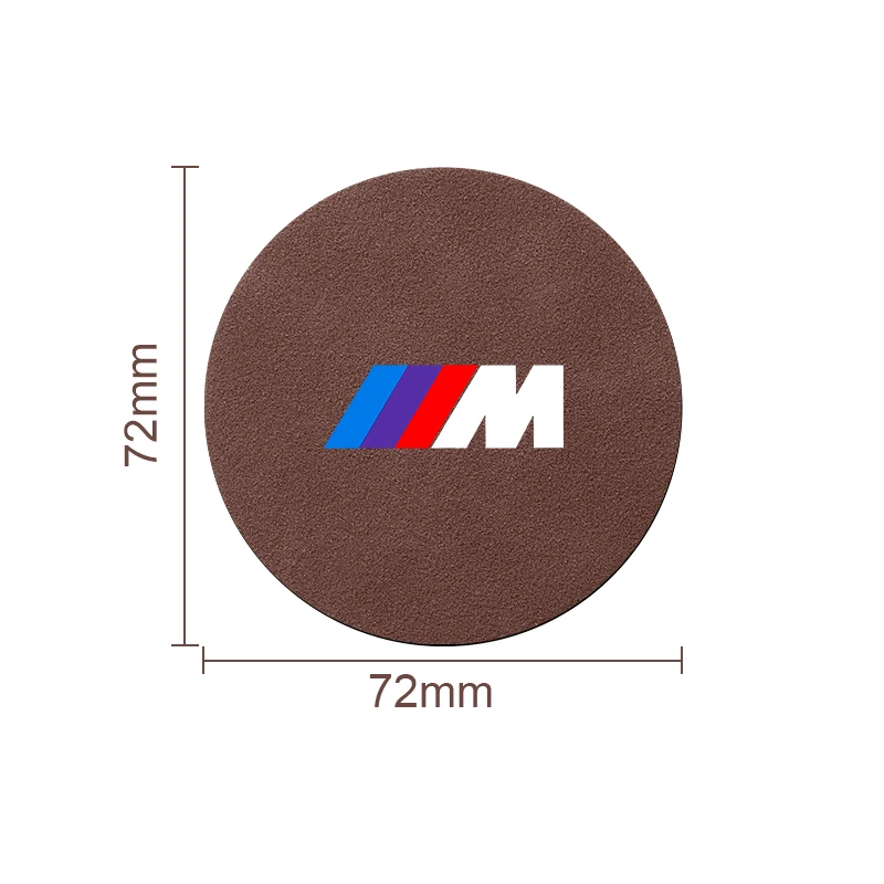 Car Anti Slip Silent Water Cup Mat Auto Interior Accessories For BMW M E46 E90 E60 F30 F10 X1 X2 X3 X5 X4 X6 X7 G30 G20 G32 G11